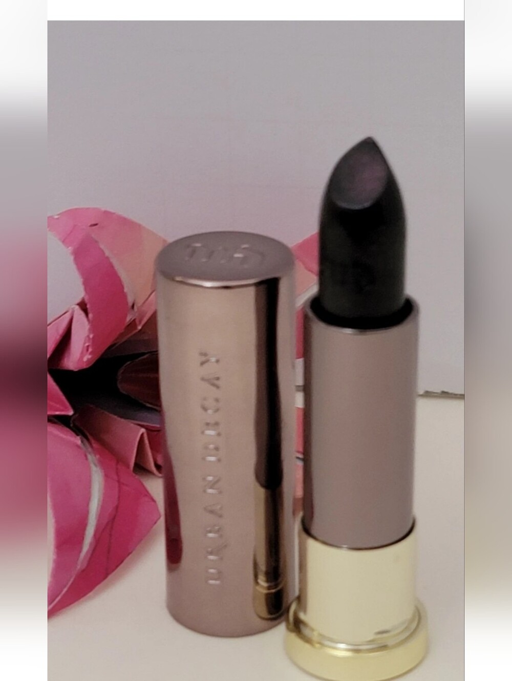 URBAN DECAY VICE LIPSTICK FULL SIZE VOODOO (METALIZED) BOX-LESS RARE